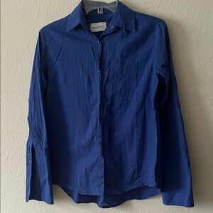 MISHA NONOO ‘HUSBAND’ SHIRT IN NAVY VOILE

Meghan wore this shirt